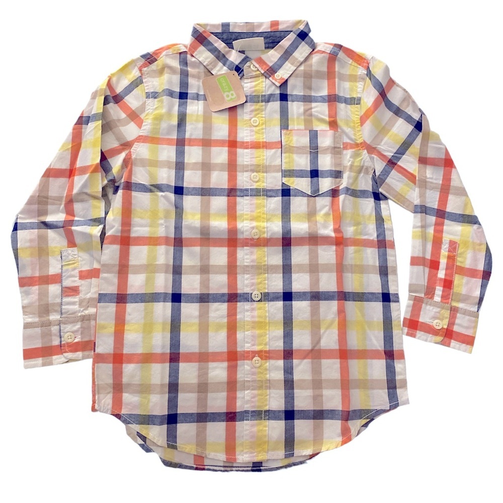 NWT Boys Crazy 8 Long Sleeve Button Down Size S 5/6